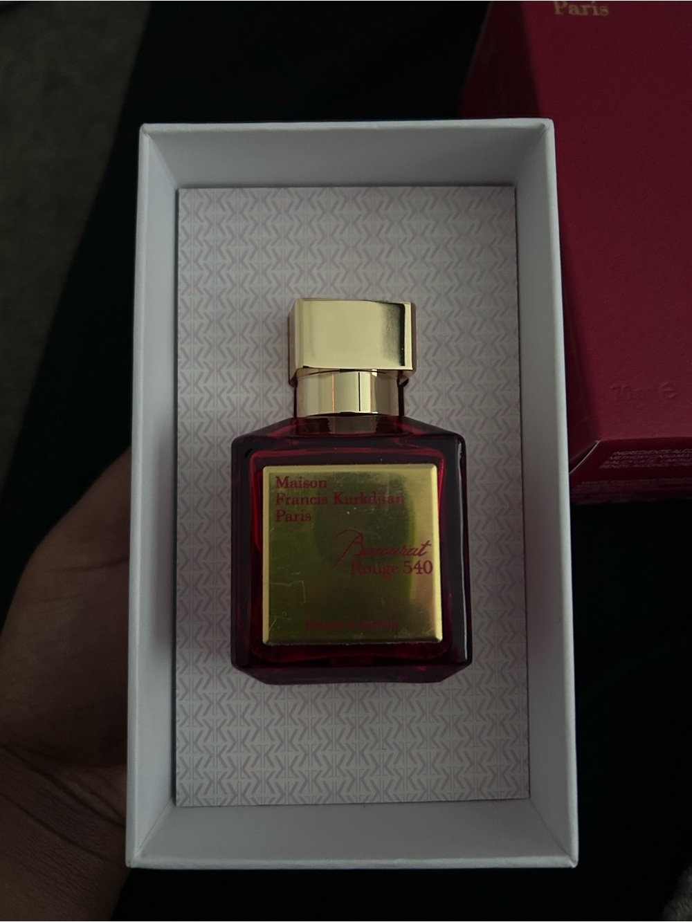 Sephora Red & Gold Luxury Fragrance Bottle